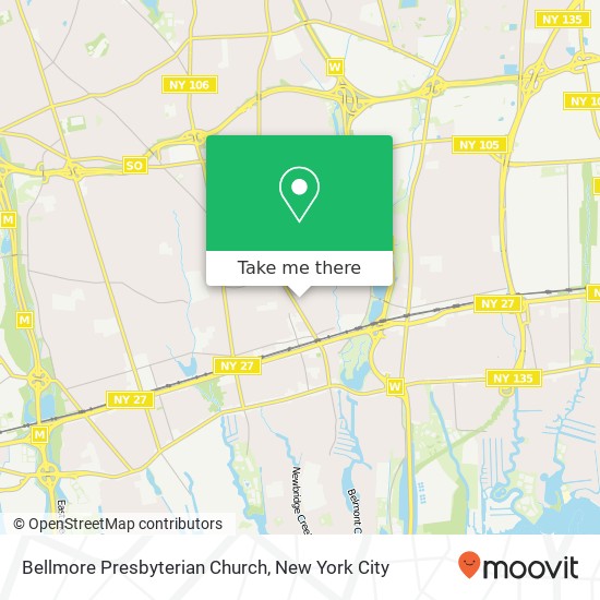 Bellmore Presbyterian Church map