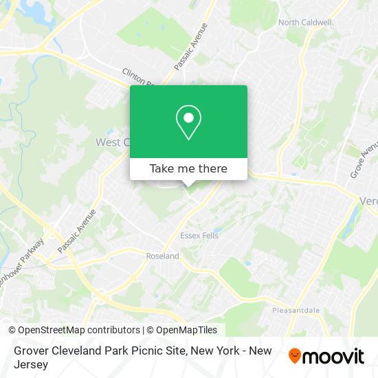 Grover Cleveland Park Picnic Site map