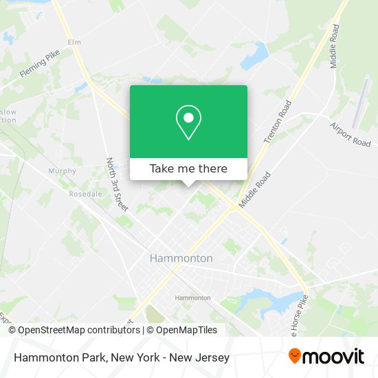Hammonton Park map