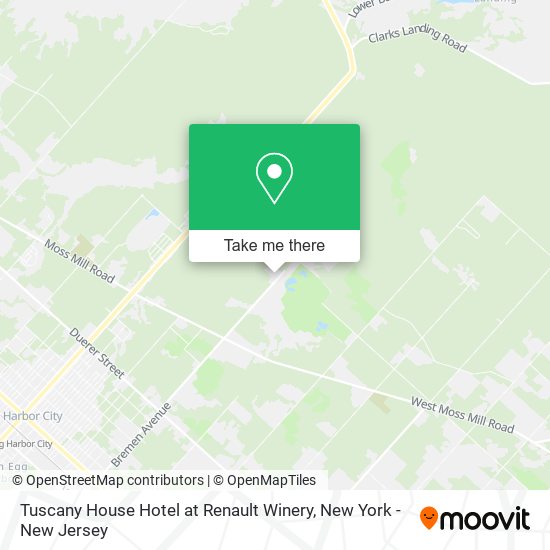 Tuscany House Hotel at Renault Winery map