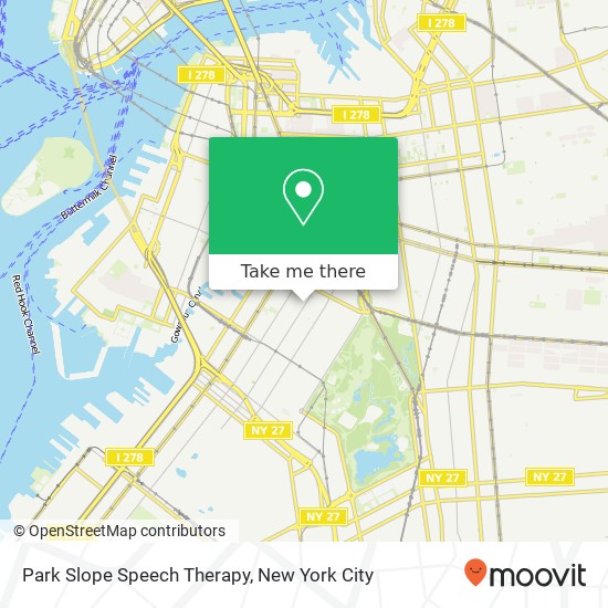 Park Slope Speech Therapy map