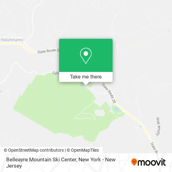 Belleayre Mountain Ski Center map