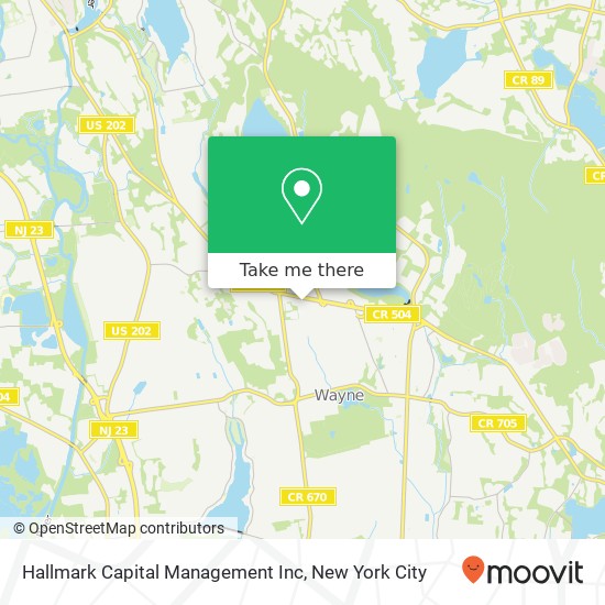 Hallmark Capital Management Inc map