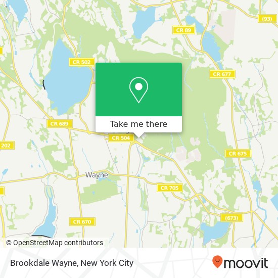 Brookdale Wayne map