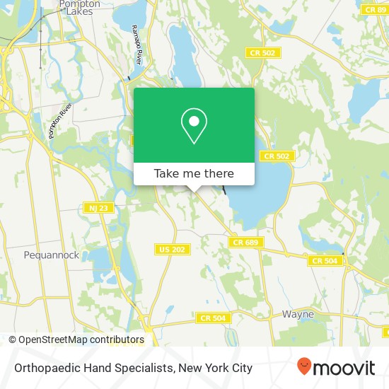 Orthopaedic Hand Specialists map