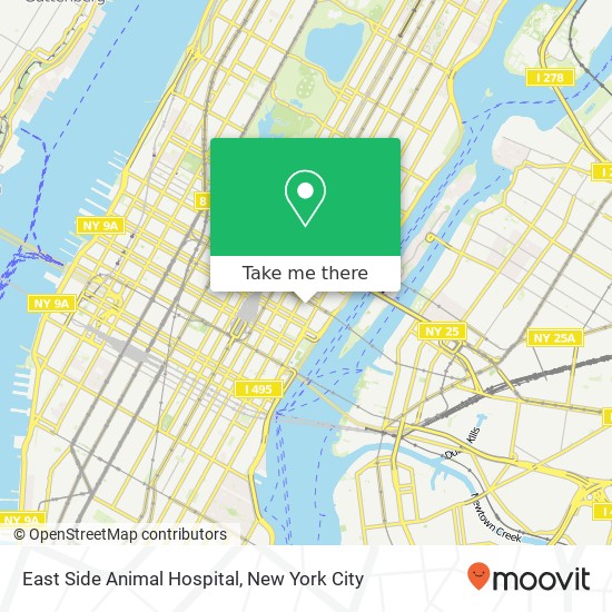 Mapa de East Side Animal Hospital