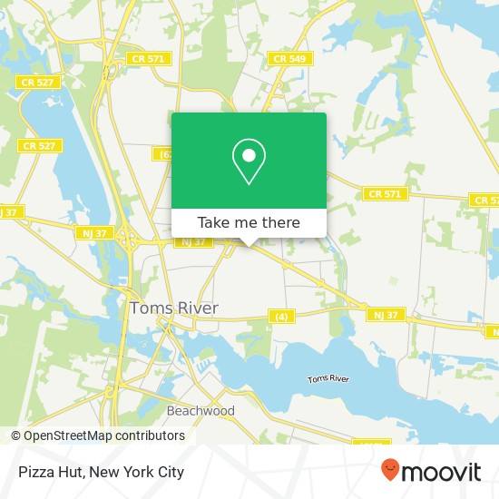 Pizza Hut map