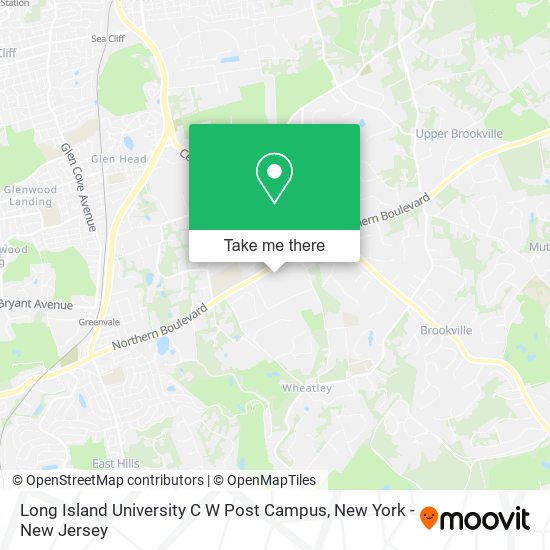 Mapa de Long Island University C W Post Campus