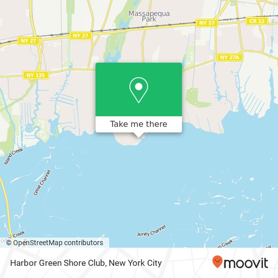 Harbor Green Shore Club map