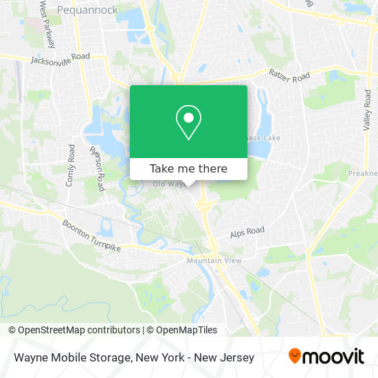 Mapa de Wayne Mobile Storage