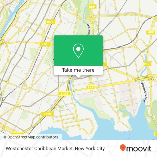 Mapa de Westchester Caribbean Market
