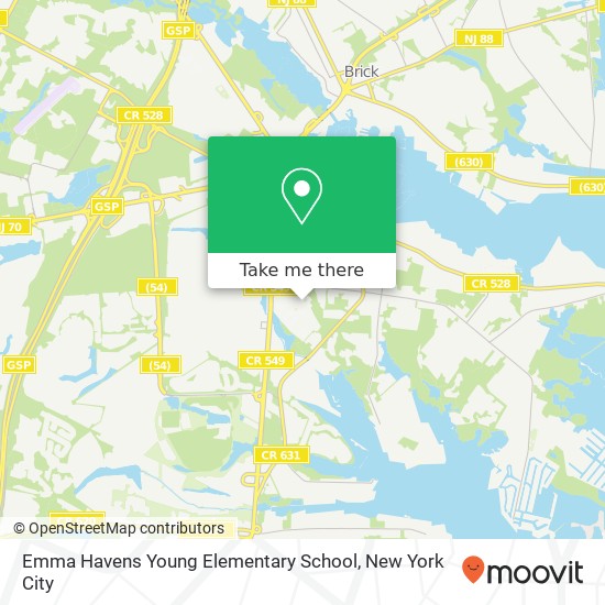 Emma Havens Young Elementary School map
