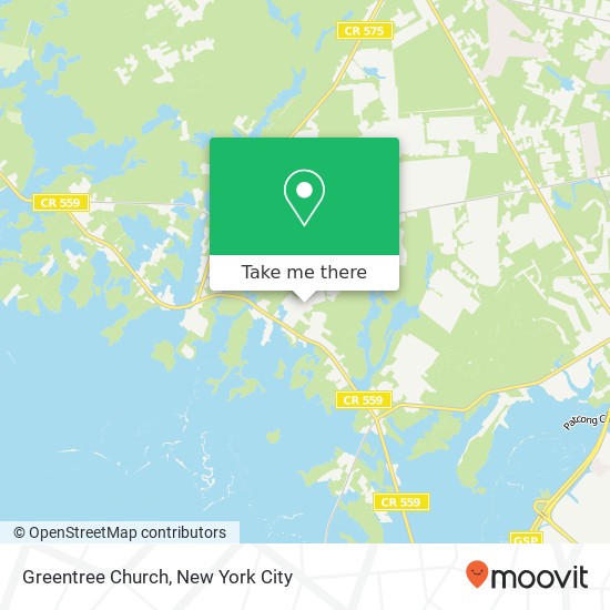Mapa de Greentree Church