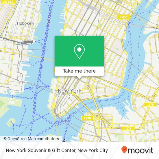 New York Souvenir & Gift Center map