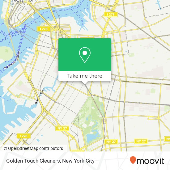 Golden Touch Cleaners map