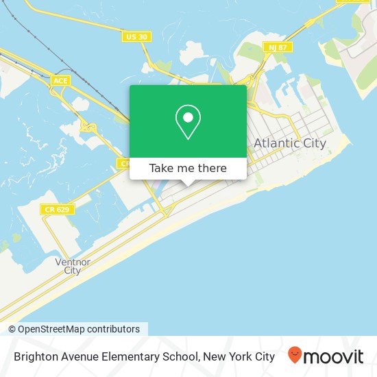 Brighton Avenue Elementary School map