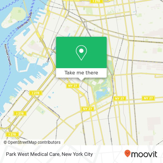 Park West Medical Care map