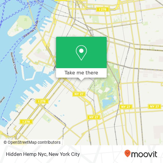 Hidden Hemp Nyc map