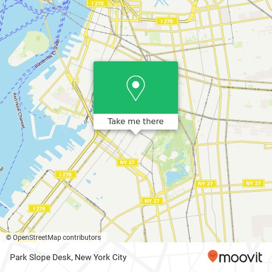 Mapa de Park Slope Desk