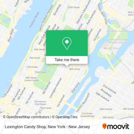 Lexington Candy Shop map