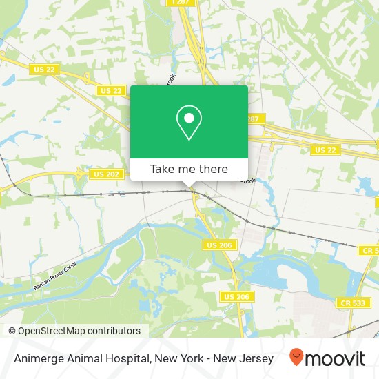 Mapa de Animerge Animal Hospital