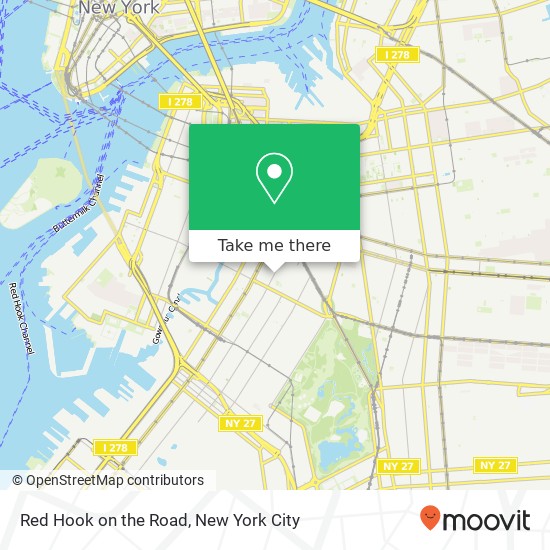 Mapa de Red Hook on the Road