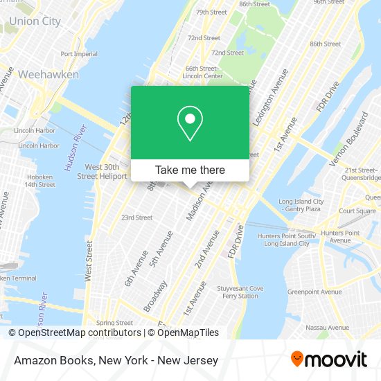 Amazon Books map