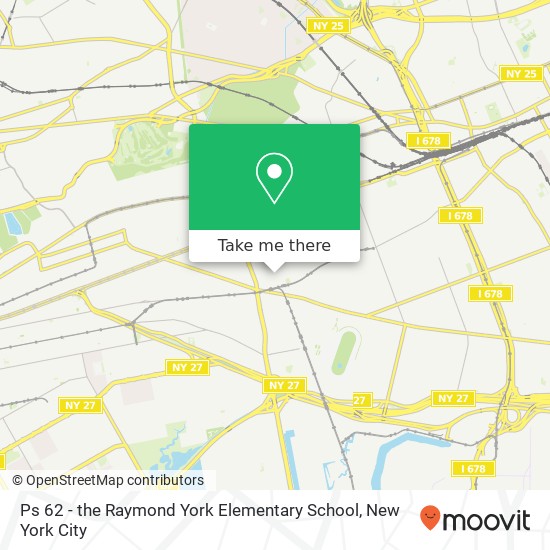 Ps 62 - the Raymond York Elementary School map