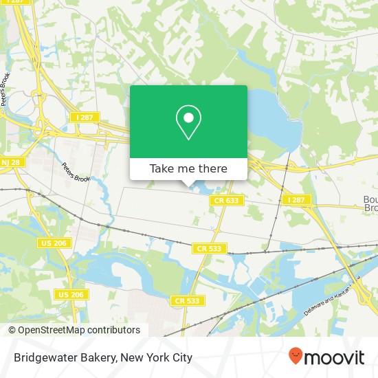 Mapa de Bridgewater Bakery