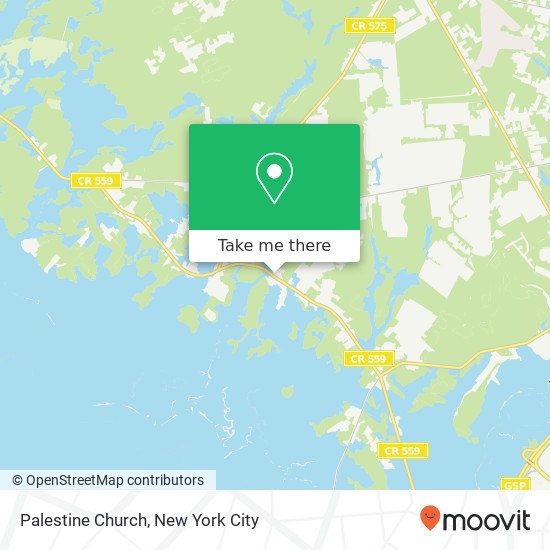 Palestine Church map