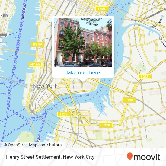 Mapa de Henry Street Settlement