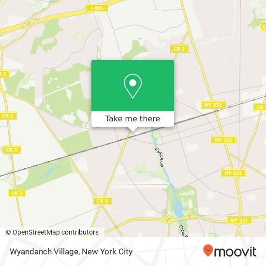 Mapa de Wyandanch Village