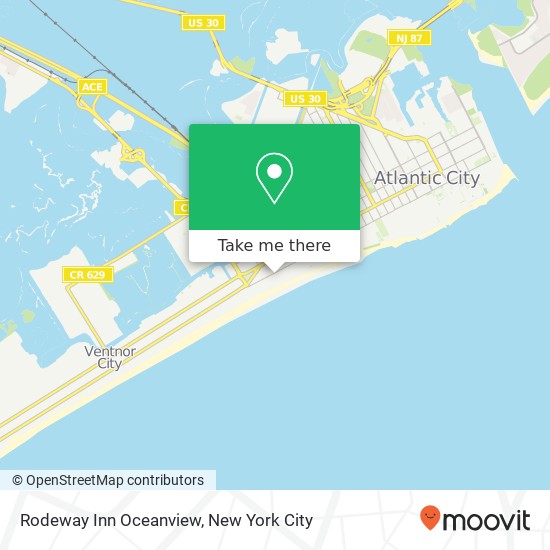 Mapa de Rodeway Inn Oceanview