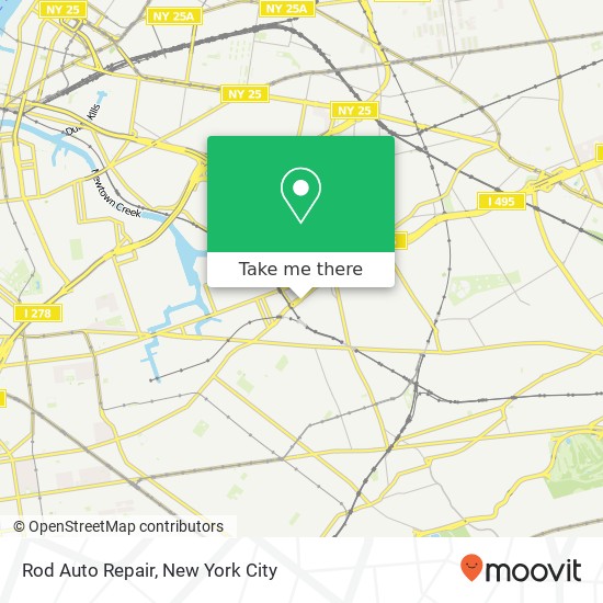 Rod Auto Repair map