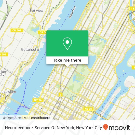 Neurofeedback Services Of New York map