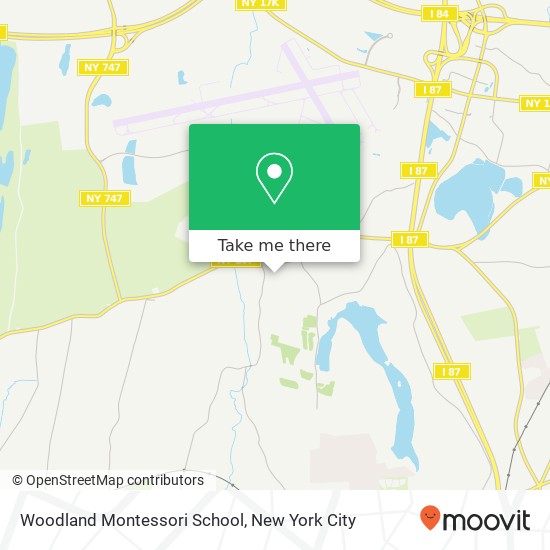 Woodland Montessori School map