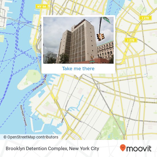 Mapa de Brooklyn Detention Complex