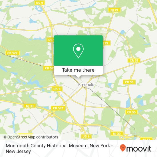 Mapa de Monmouth County Historical Museum
