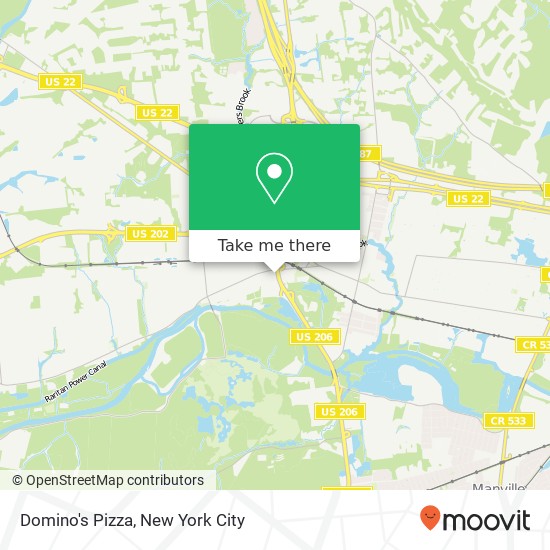 Domino's Pizza map