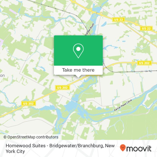 Homewood Suites - Bridgewater / Branchburg map