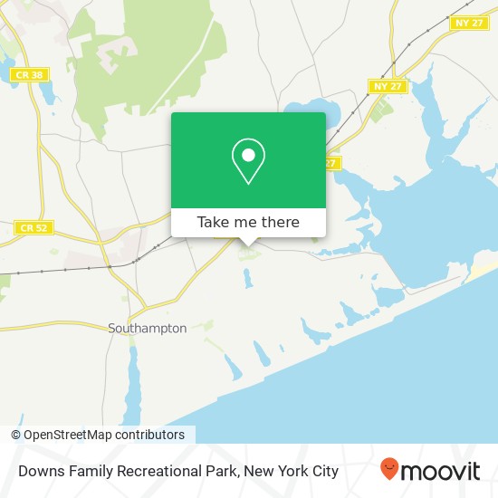 Downs Family Recreational Park map