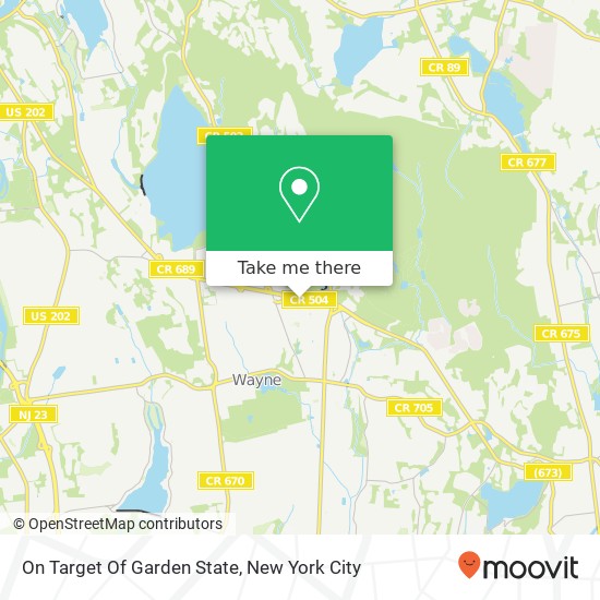 On Target Of Garden State map