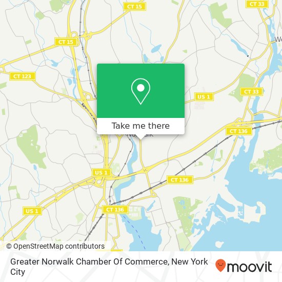 Mapa de Greater Norwalk Chamber Of Commerce