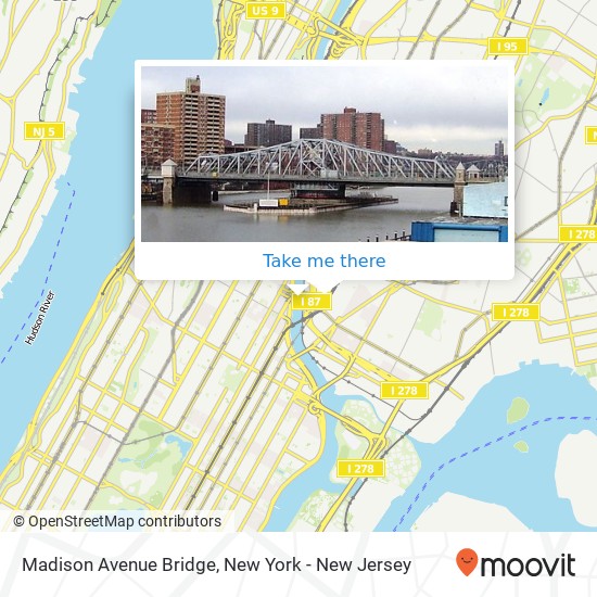 Mapa de Madison Avenue Bridge