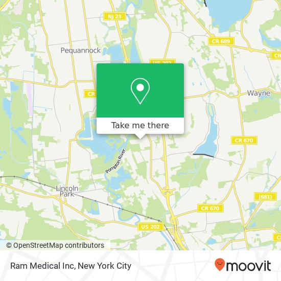 Ram Medical Inc map