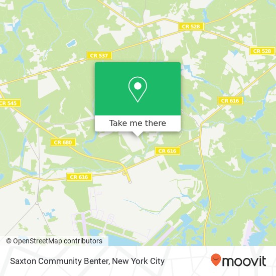 Mapa de Saxton Community Benter