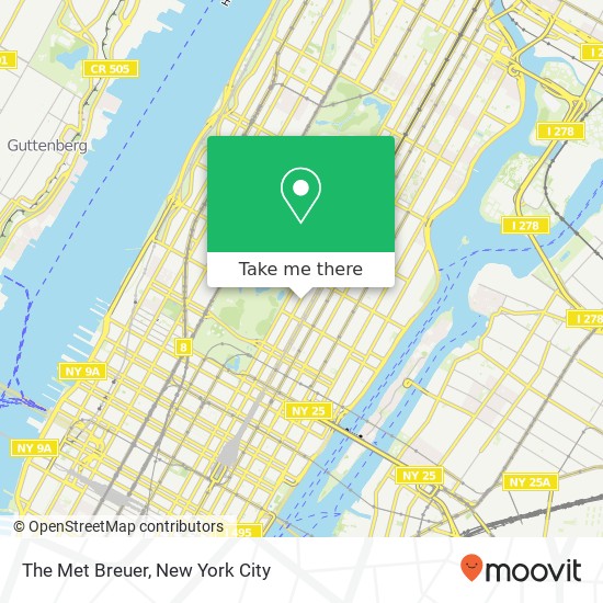 The Met Breuer map