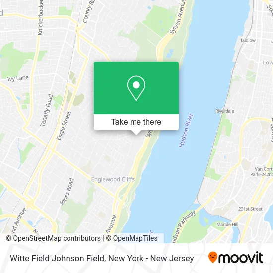 Witte Field Johnson Field map