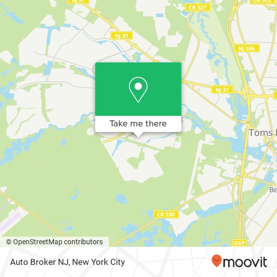 Mapa de Auto Broker NJ