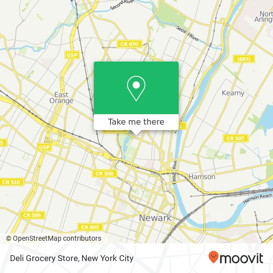 Mapa de Deli Grocery Store